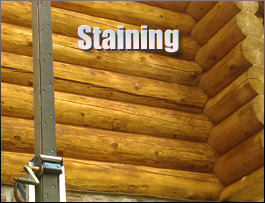  Rowan County, North Carolina Log Home Staining